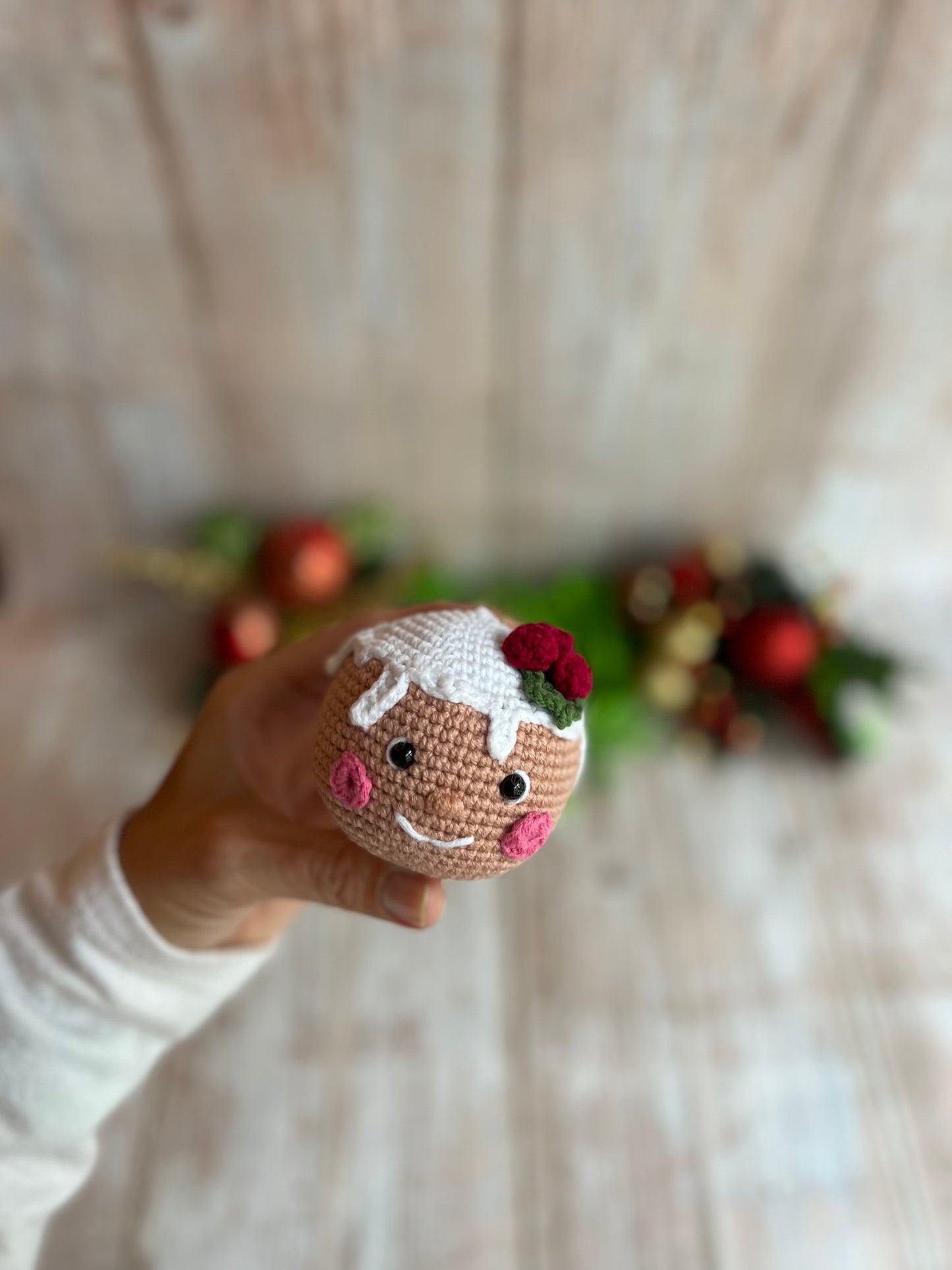 Gingie Christmas Ornament, Handmade Crochet Gingie Ornament, Christmas Ornament - Festive Gingie Decor, Gingie Christmas Tree Ornament - Handmade Gingie Charm, Perfect for Gingie Lovers, Gingerbread Cookie Lovers