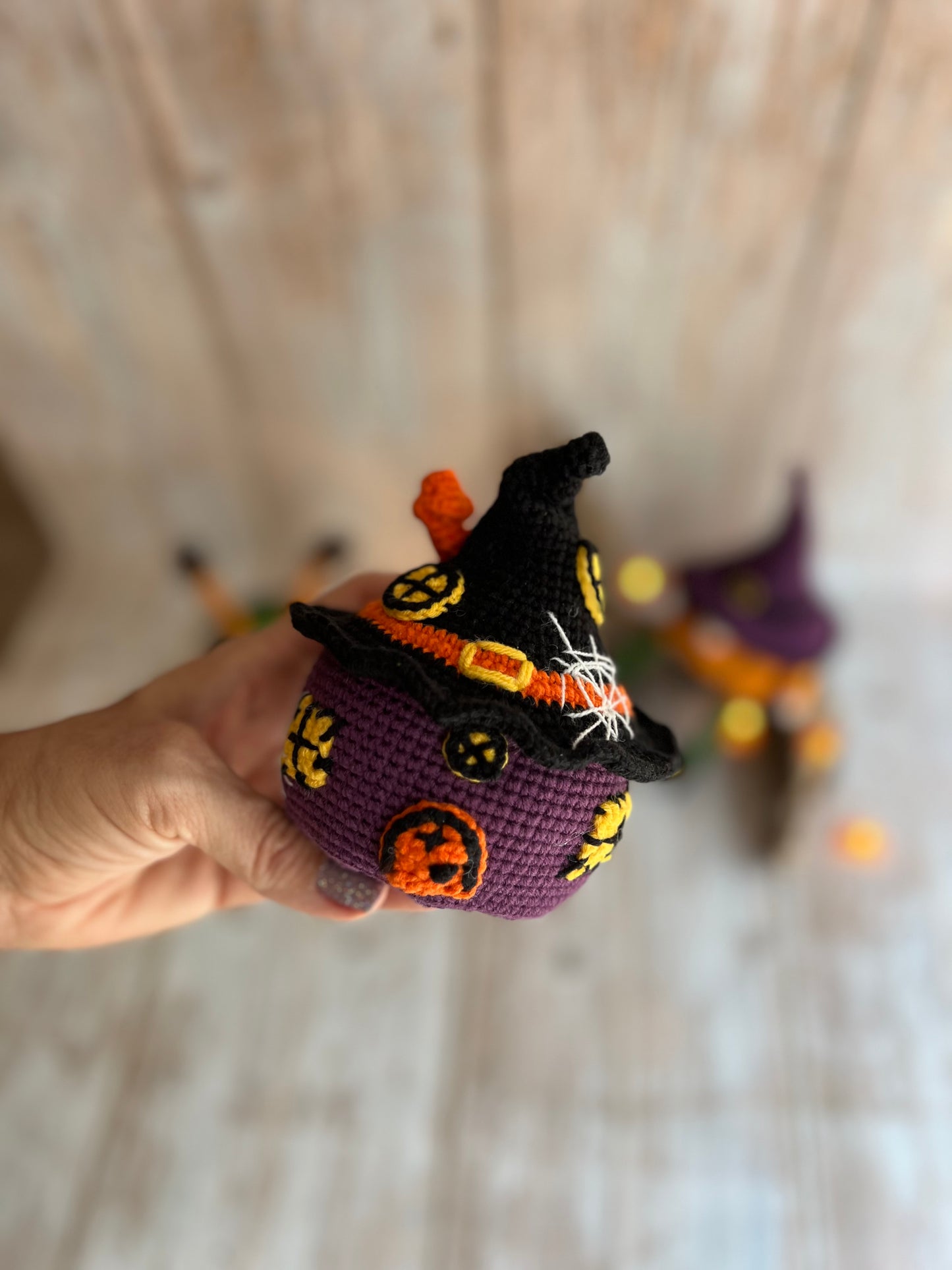 Handmade Witchy House, Halloween Decor Witchy House, Crocheted Witchy House, Readymade Halloween Decor, Unique Hand Crafted