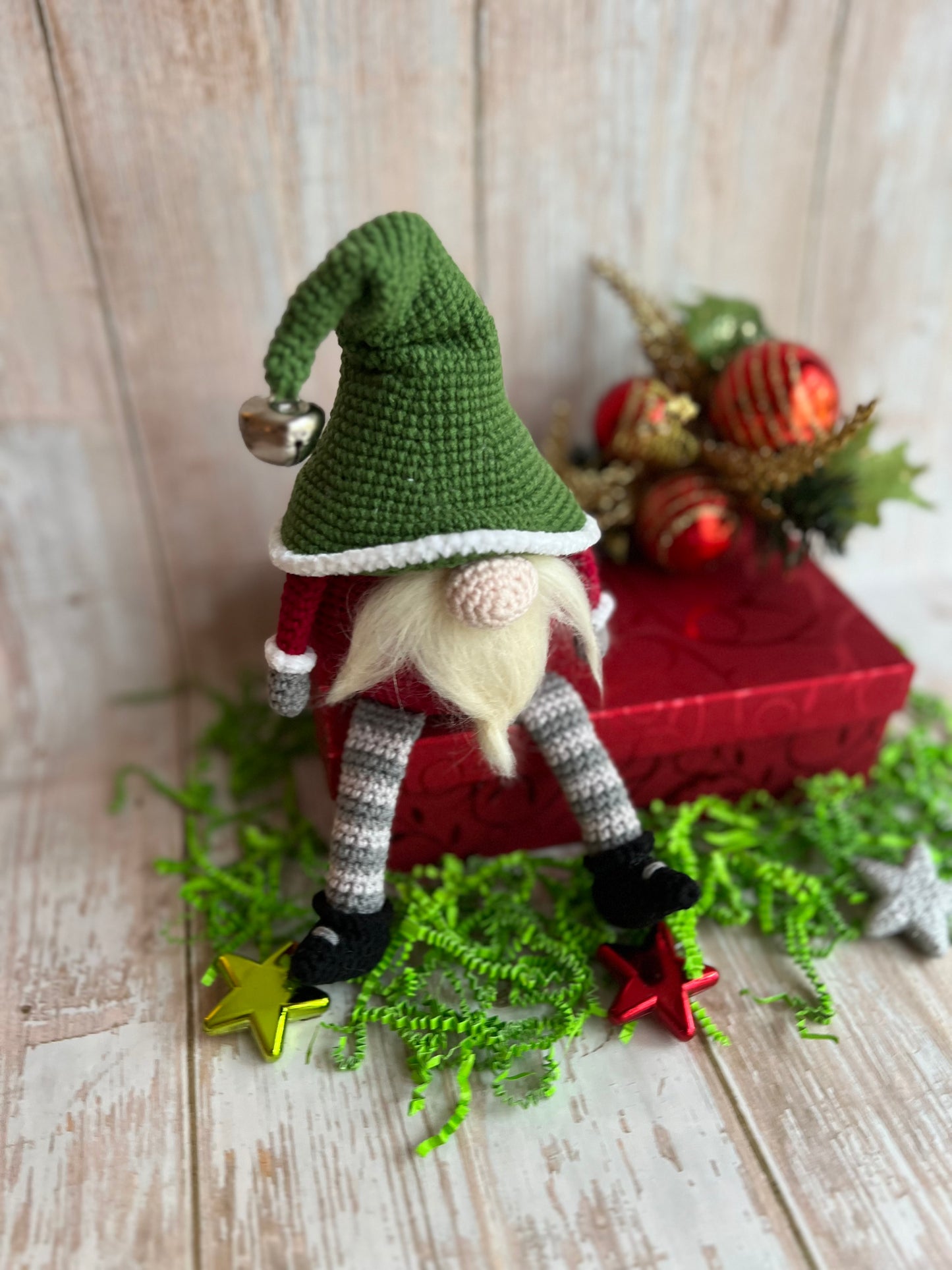 Merry Mistletoe Christmas Gnome
Holiday Gnome - Merry Mistletoe Edition, Festive Christmas Gnome, Whimsical Gnome for Holiday Decor, Christmas Charm and Cheer