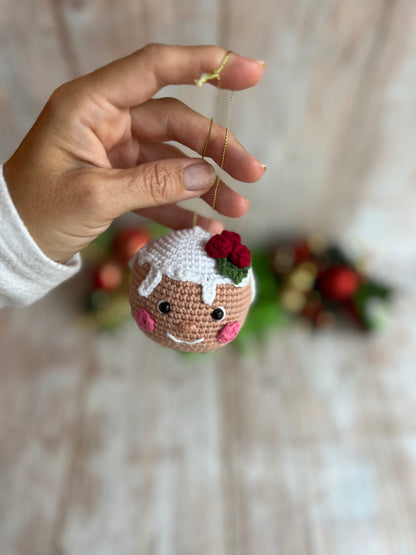 Gingie Christmas Ornament, Handmade Crochet Gingie Ornament, Christmas Ornament - Festive Gingie Decor, Gingie Christmas Tree Ornament - Handmade Gingie Charm, Perfect for Gingie Lovers, Gingerbread Cookie Lovers