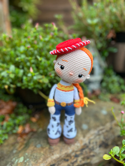 Jessie The Yodelin’ Cowgirl From Toy Story, Ready Made Crochet Doll, Handmade Knitted, Unique Collectible Doll,  Kids Gifts, Artisan Doll, Limited Edition Baby Dolls, Collectible Handmade Plushies