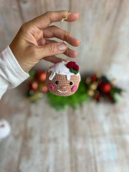 Gingie Christmas Ornament, Handmade Crochet Gingie Ornament, Christmas Ornament - Festive Gingie Decor, Gingie Christmas Tree Ornament - Handmade Gingie Charm, Perfect for Gingie Lovers, Gingerbread Cookie Lovers