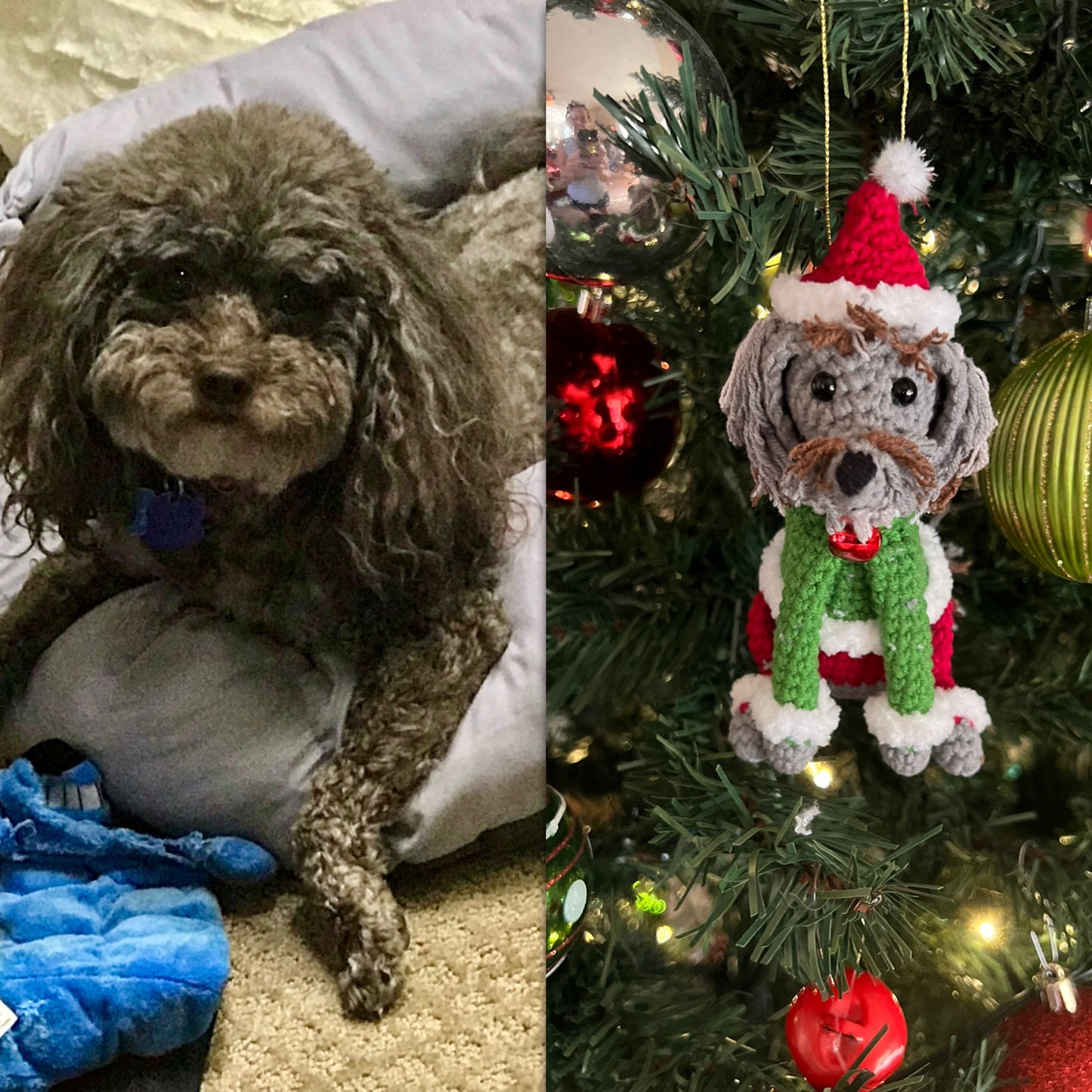 Custom Dog Ornament, Custom Cat Ornament, Custom Pet Ornament