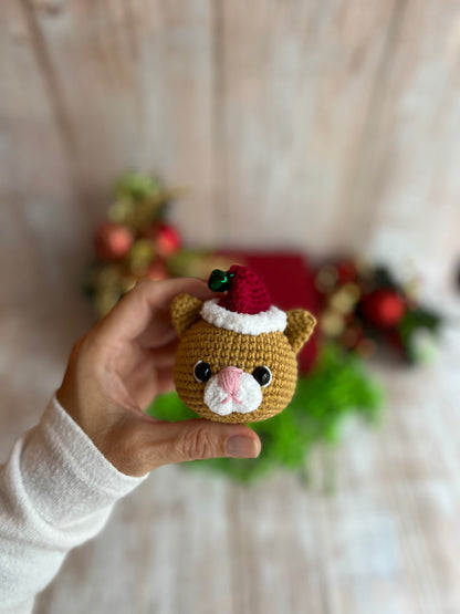 Santa Paws Christmas Ornament - Festive Cat Decor, Holiday Cat Ornament - Santa Paws Edition, Santa Paws Christmas Tree Ornament - Handmade Cat Charm, Santa Paws Cat Ornament - Perfect for Pet Lovers