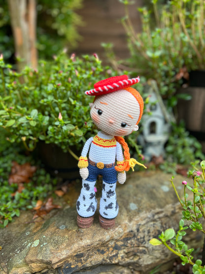 Jessie The Yodelin’ Cowgirl From Toy Story, Ready Made Crochet Doll, Handmade Knitted, Unique Collectible Doll,  Kids Gifts, Artisan Doll, Limited Edition Baby Dolls, Collectible Handmade Plushies